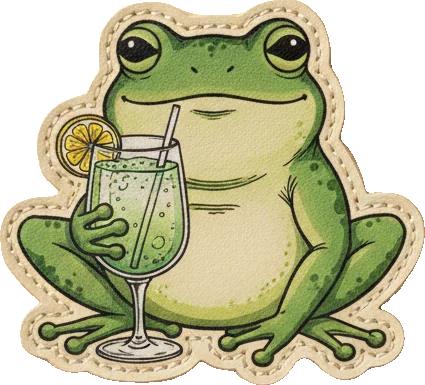 Frog with a spritz