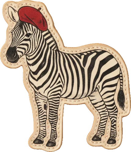Zebra in beret